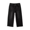 Pantalon Court Mode Taille Haute Classique Polyvalent en Denim pour Femmes