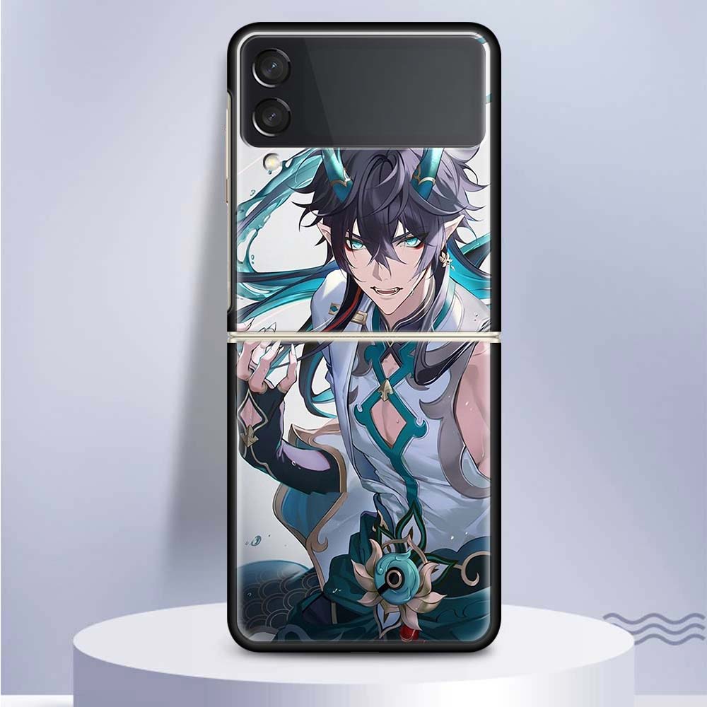

Honkai Star Rail Dan Heng для Samsung Galaxy Z Flip 5 4 3 5G чехол для телефона черный твердый чехол ZFlip 5 4 3 роскошный противоударный бампер Co Samsung Z Flip 5