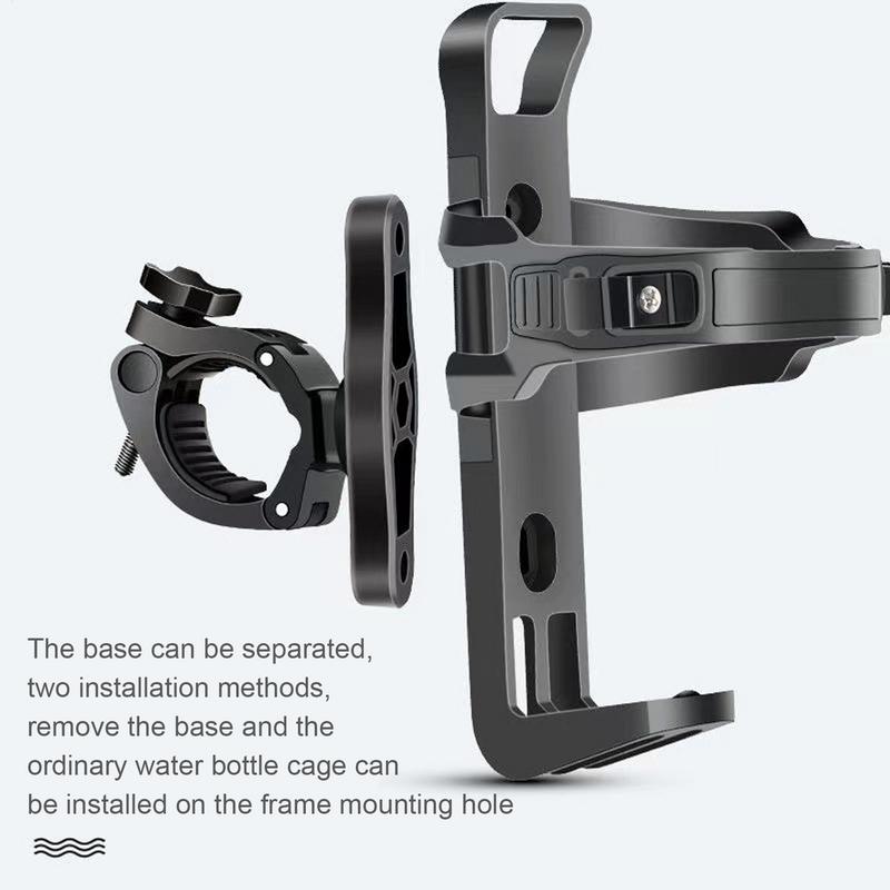 Bicycles Water Bottle Holder Cycling Bottle Rack Quick Release Round Tube Fixation Bottle Cage For Motorcycle Bikes