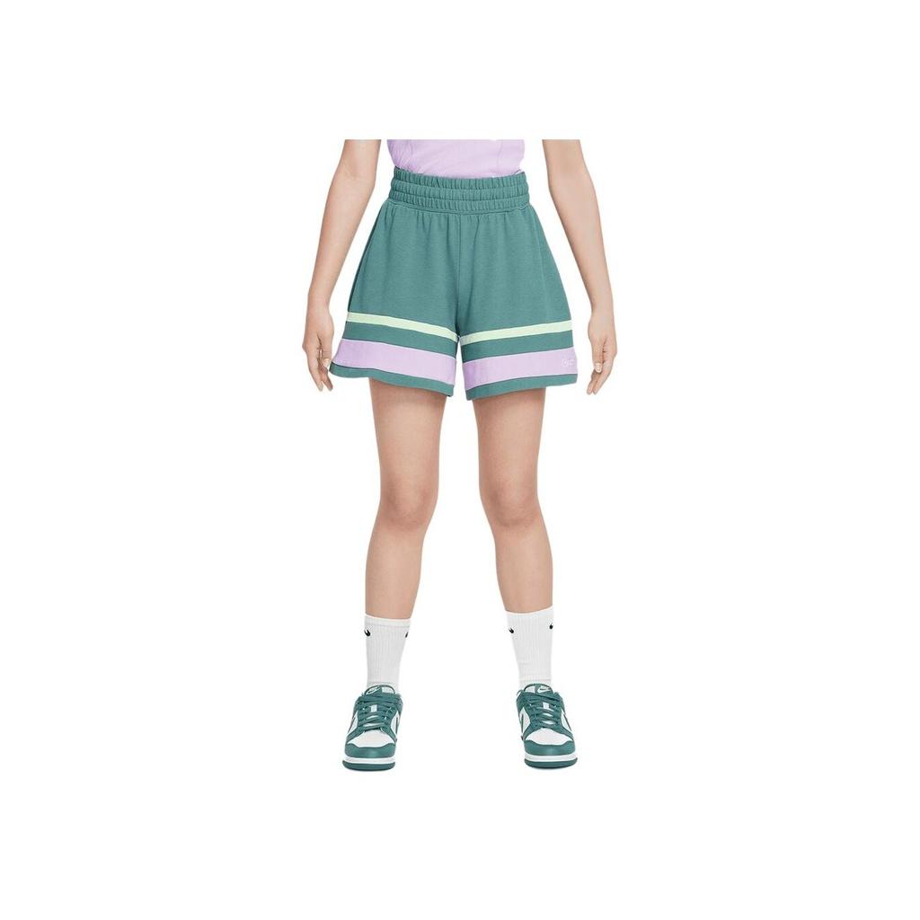 Nike NSW Novelty Capsule Loose Elastic Straight-Leg Contrast Casual Shorts Men Bottoms Coastal-Blue Hydrangea Vapor-Green FV0190-361