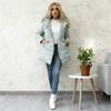 Damen Daunenjacke Damen Winter Daunenmantel mit Kapuze Parka Fleecegefüttert Daunenjacke Winddicht Verdickt Oberbekleidung mit Reißverschluss