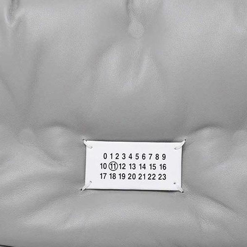 Maison Margiela Glam Slam Digital Logo Chain Shoulder Strap Crossbody Bag Women bags Gray SB1WG0019P4300T8050