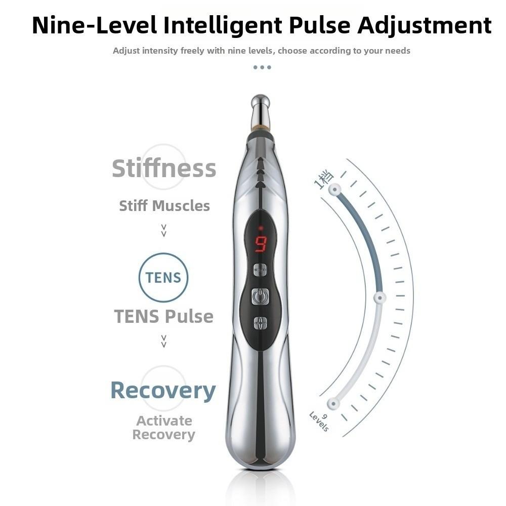 Acupuncture Electronic Acupuncture Pen 5 Heads Meridian Pen Press Tool Electric Massage Pen Arm