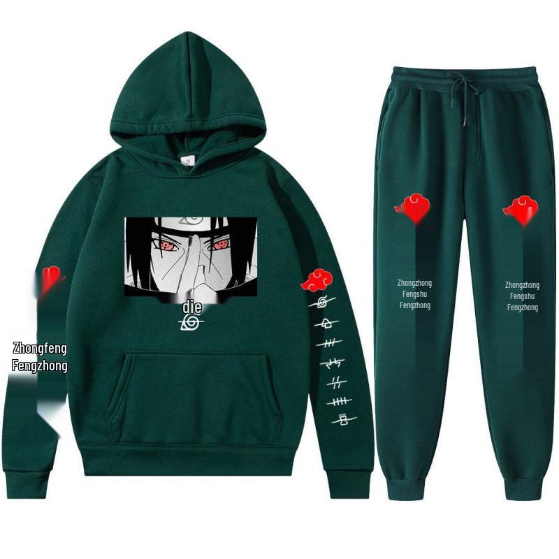 Naruto 2025 Uchiha Itachi Hoodie & Pants Set for Men & Women