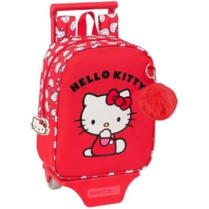 Sac À Dos - SAFTA - Hello Kitty ICONIC - Chariot Inclus - Confortable - Rose