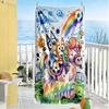 Halloween Friends Personalized Name Beach Towel Soft Durable Quick-Dry Suitable for Swimming Gym Camping Yoga Vacation