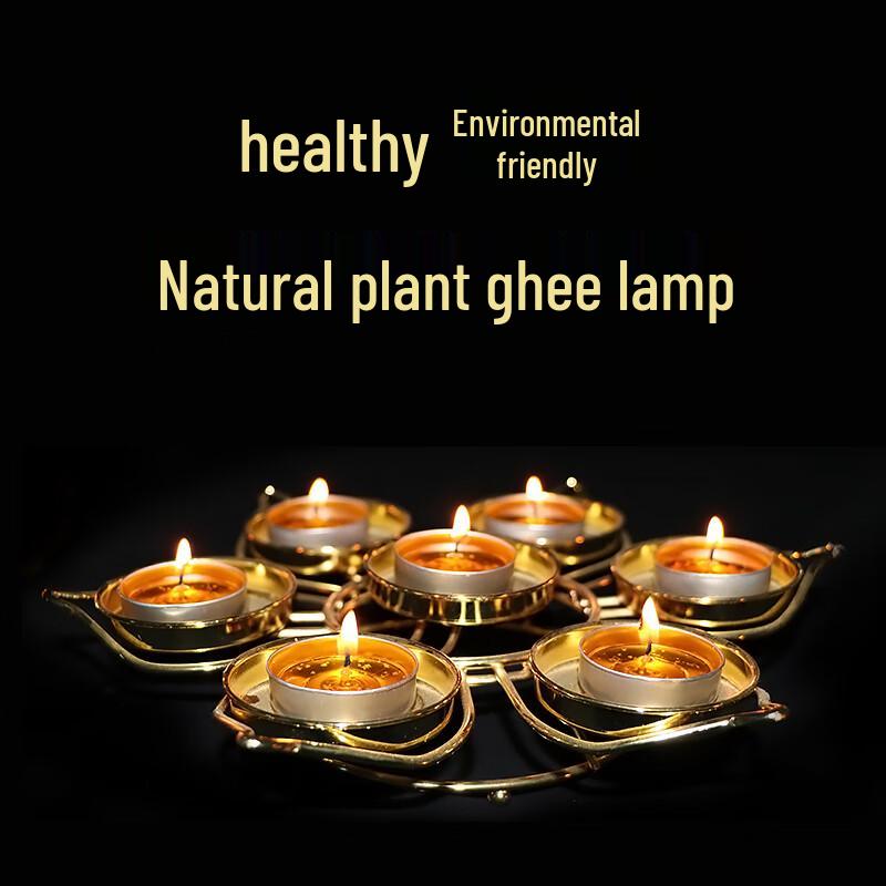 Long-Burning Ghee Lamps for Buddhist Offerings