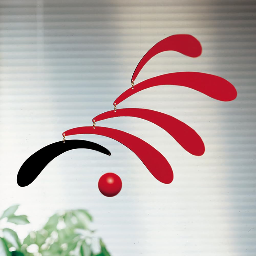 Frensted Mobile Mobile Interior Ornament Nordic Decorative Art Flowing Rhythm Red FSM130003 Comes with Presentation Box Baby Goods Gift [Official