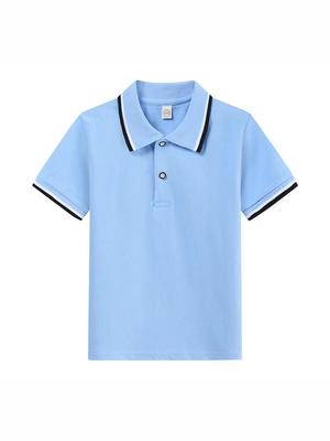 Children's White Polo Shirt - Short-Sleeve, School Uniform Style, Lightweight for Summer and Spring.