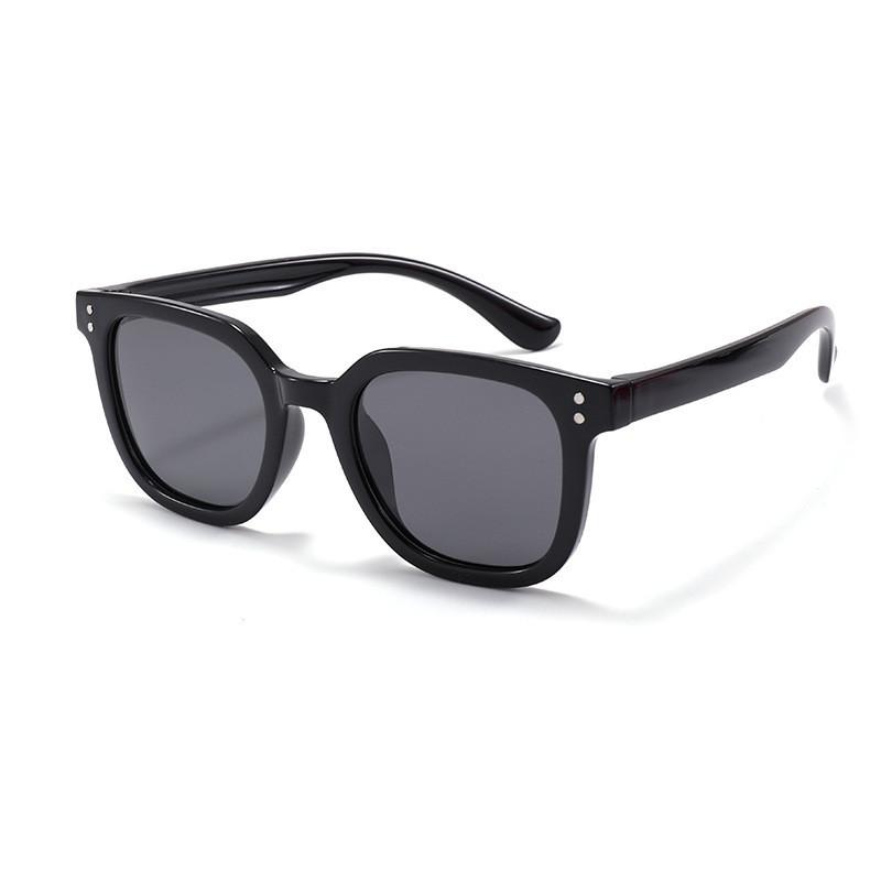 2022 New Children Polarized Silicone Sunglasses Boys Girls Kids Square Uv400 Shades S8351 Blue Frame Pink Legs