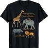 Safari Animals Wildlife African Jungle Zoo T-Shirt