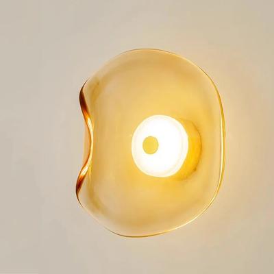 Glass LED Wall Lamp Bedside Lamp Vintage Creative Home Background Wall Sconce For Bedroom Living Room Hallway Indoor Wall Light