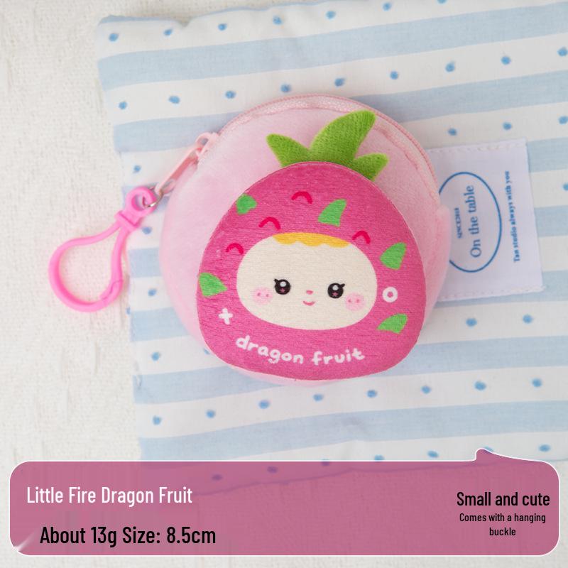 Cartoon Doll Plush Coin Purse: Custom Cute Mini Earphone & Storage Bag for Students and Children