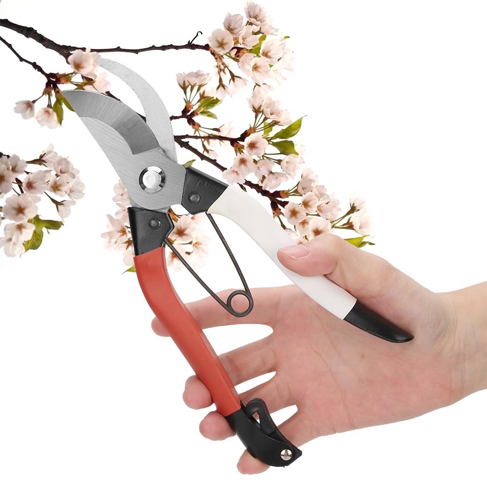 Steel Handle Pruning Shear Manual Gardening Banch Fruit Tree Cutter Garden Scisoor