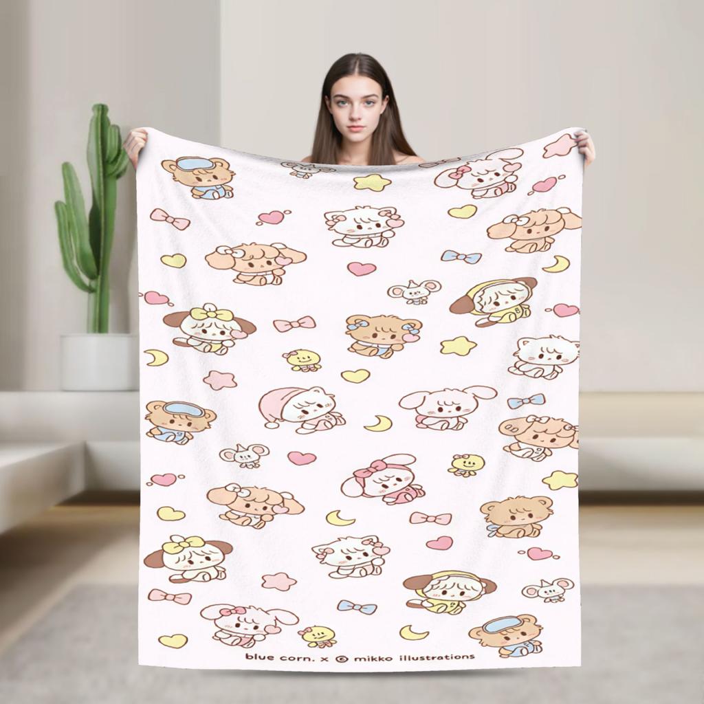 Пледы Mikkos Mousses Мягкие Теплые Декоративный Плюшевый Плед Уютный Диван Кресло Фланелевое Покрывало Покрывало для Дивана-Кровати