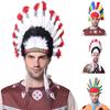 Native American Headband Costume Accessories Feather Headdress for Masquerades