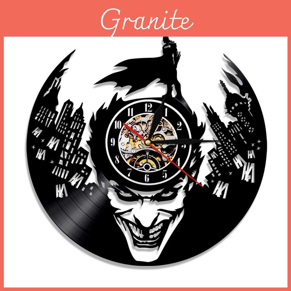 Barbershop Vinyl Record Wall Clock With Quartz Movement For Living Room And Bedroom Decor