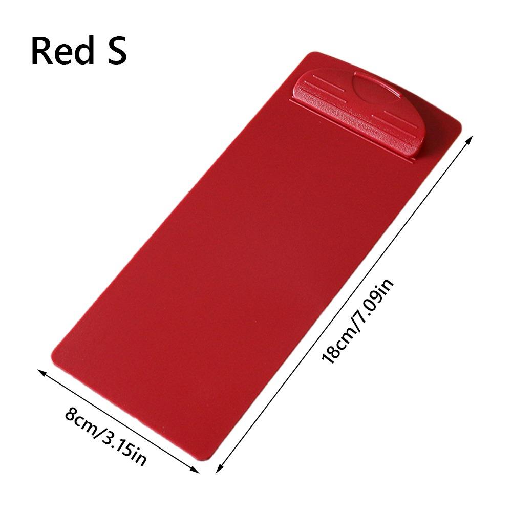 Portable Plastic Menu Clip Multi-size Multicolor Clipboard Multi-functional Bill Folder