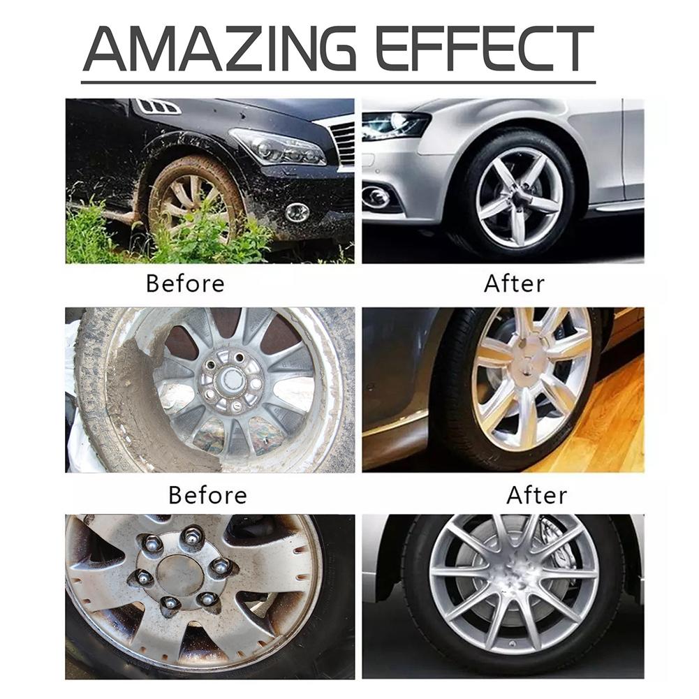 5-1pcs Powerful Wheel Cleaner 120ml Powerful Rim Brake Buster Spray Car Wash Wheel Cleaning Spray for Cleaning Wheels and Tires