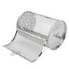 Rolling Grilling Basket Stainless Steel BBQ Rolling Basket Fork Wire Mesh Cylinder Grill Basket for Camping Picnic