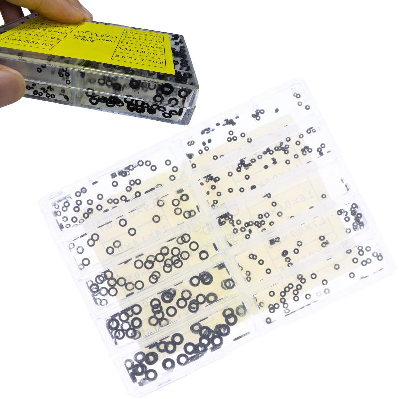 1 Set Watch Crown Gaskets Watch Repair Tools Mini Rubber Washer O-Ring Watch Crown Waterproof Watches Seals Watchmaker Tool