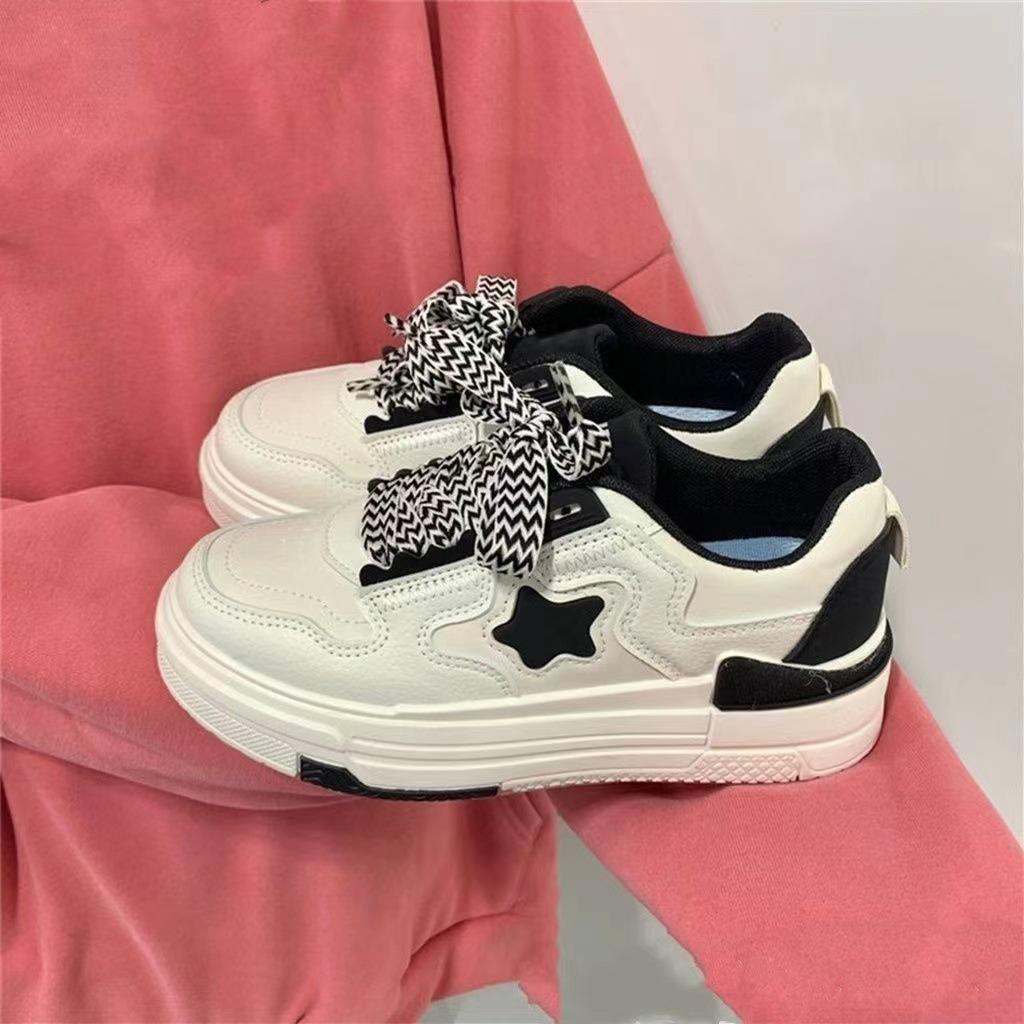 

Маленькие белые туфли, детские, весна и осень, новинка, универсальные, повседневные, на толстой подошве, для занятий сноубордом 40 чёрный