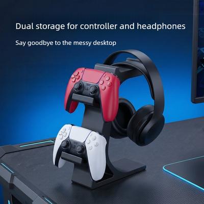 3D Printing Storage Holder 2 Tier Game Controller Headphone Stand Universal Game Controller Holder Home Organizer Accessories