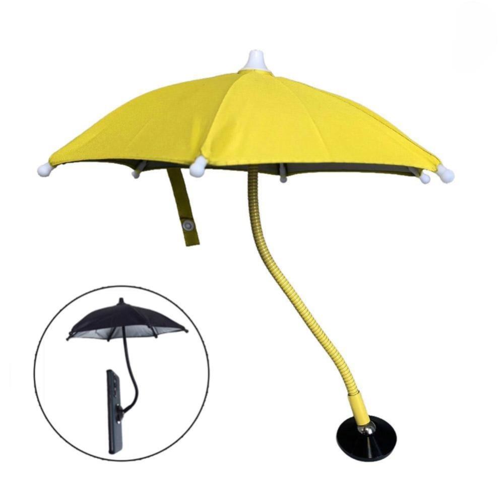 360° Rotation Magnetic Phone Umbrella Adjustable Anti-glare Sun Shade Cover Magnetic Mobile Phone Umbrella 24cm Easy to Use