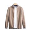 2024 Men's Fashion Half-High Collar Zipper Knit Cardigan Sweater - Autumn/Winter Business Outerwear