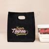 Beste Nanny der Welt Aufdruck Lunchtasche Tragbar Isoliert Canvas Kühltasche Bento Tasche Thermisch Lebensmittelaufbewahrungstaschen Geschenk für Nounou