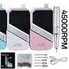 45000RPM Nail Polisher Electric Nail Drill Machine Rechargeable Nail Tools with 6 Pieces Grinding Heads