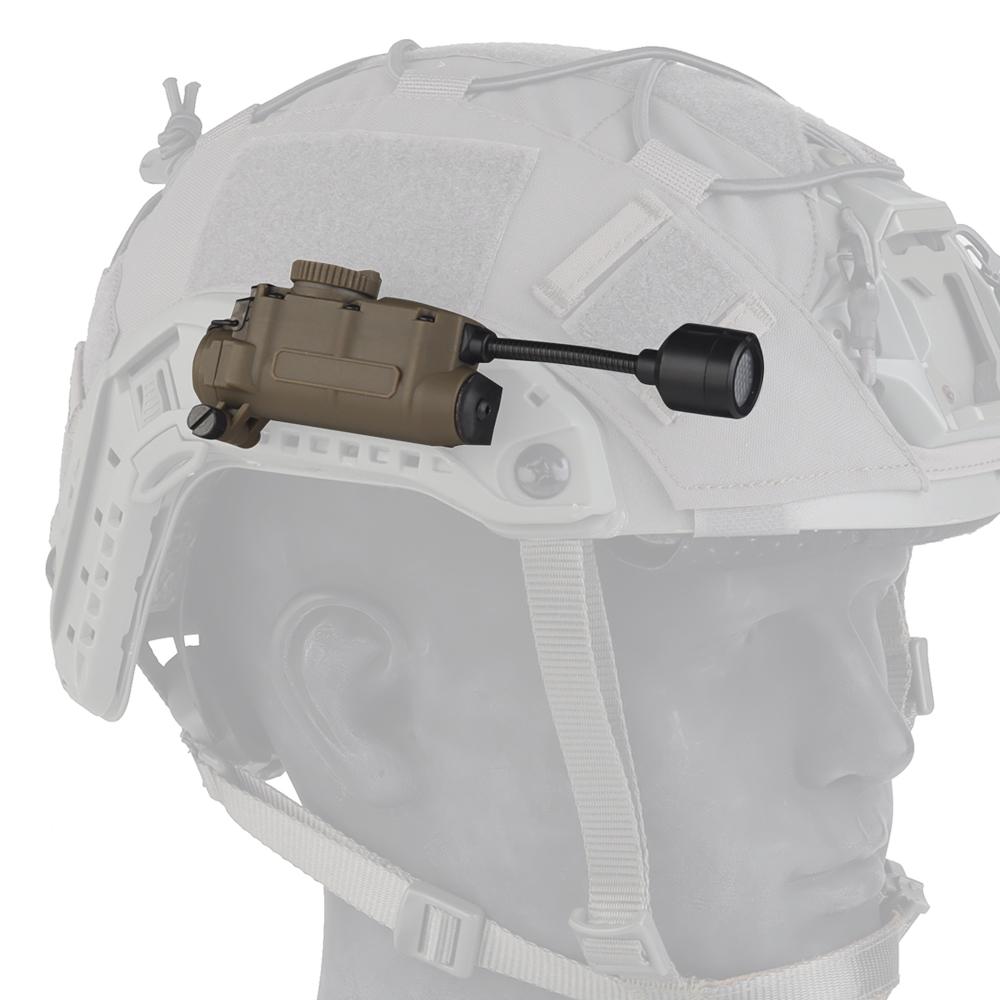 Tactical Sidewinder Helmet Light Red/Green/Blue/White/IR 4 Mode for Outdoor Militar Hunting Cycling Fishing Night LED Flashlight