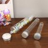 30/40/100Ml Pet Test Tube Bottle Transparent Cylindrical Plastic Refillable Bottle For Mask Candy Data Line Masking Paper