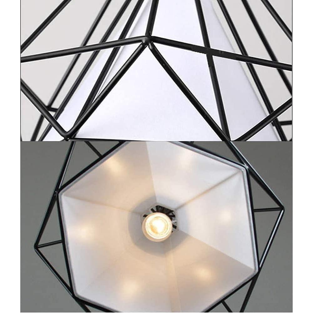 Industrial Pendant Light Led Adjustable Hanging Lamp Shade for Home Kitchen Metal Cage Pendant Lighting for Island Dining Room