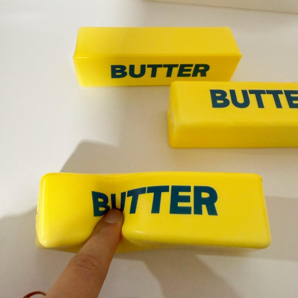 13cm Simulierte Butter Squishy Ball Super Langsame Rückfederung Dekompression Fidget Butter Spielzeug Angstlinderung