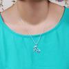 925 Silver Horse Pendants Necklaces Loving Design Cute Animal Pony Necklace Movie Jewelry Party Accessories Gifts
