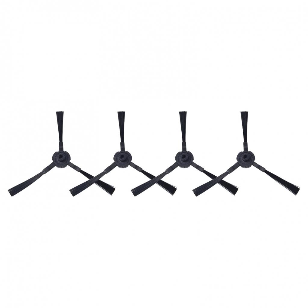 4 pièces/set Set de brosses latérales Accessoires Couleur noire Remplacement