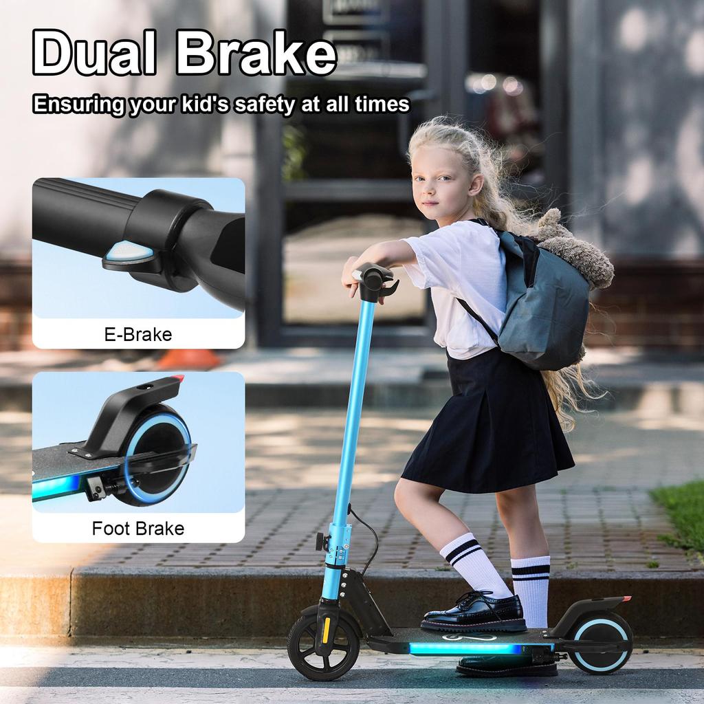 Elektrische Step Kind EMOKO A43 130W Motor Geschikt Voor Kinderen van 6-10 Jaar Topsnelheid 16Km/h Max Bereik 10Km Belasting 68Kg