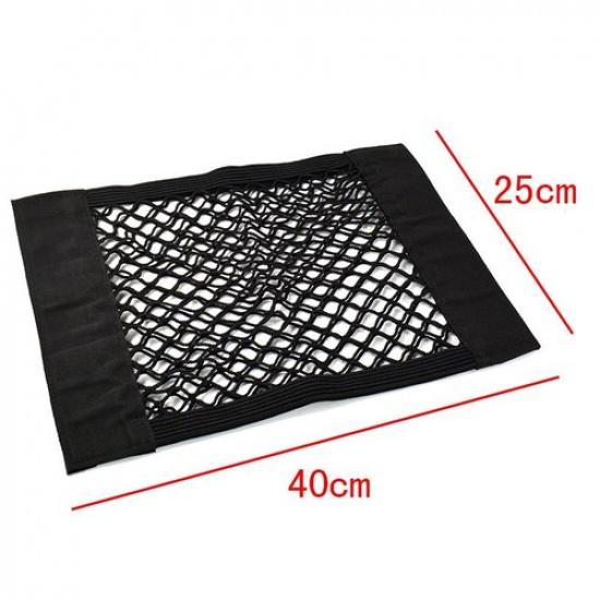 Car Auto Back Rear Trunk Seat Elastic String Net Mesh Storage Bag Pouch Black