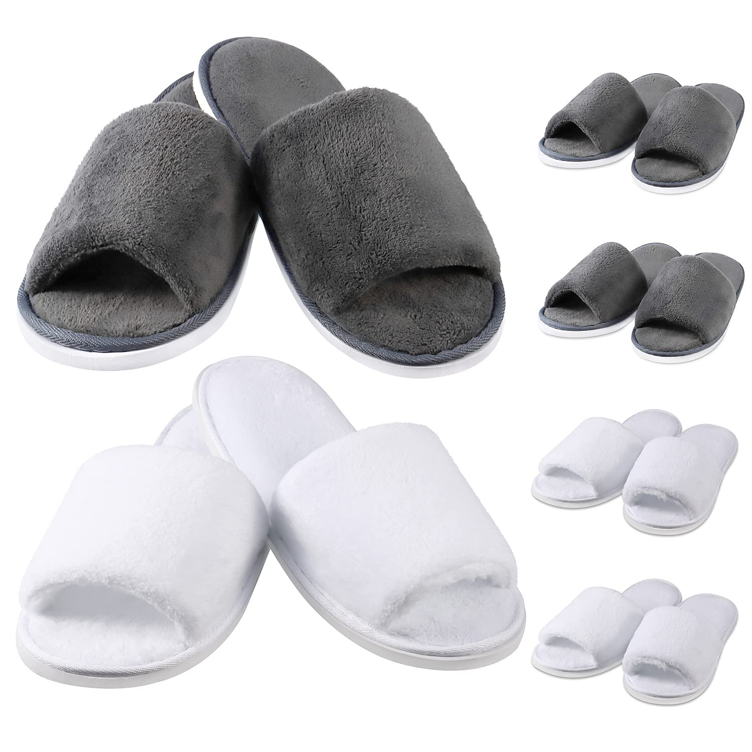 

Тапочки x 6 Удобные и одноразовые тапочки x 6 пар Один размер подходит Индивидуально упакованы для [Mobius & Listing] «Босоногих пар» не потеющие.