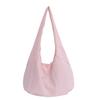 Candy Color Casual Tote Bag Large Capacity Japanese Style Shoulder Bag Nylon Shoulder Bag  Unisex