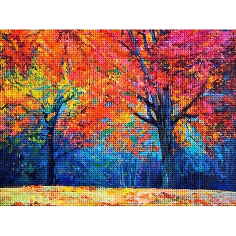 5d Diy Diamant Complet Rotund Pictură Peisaj Diy Diamant Broderie Cusă De Cruce Decorare Acasă