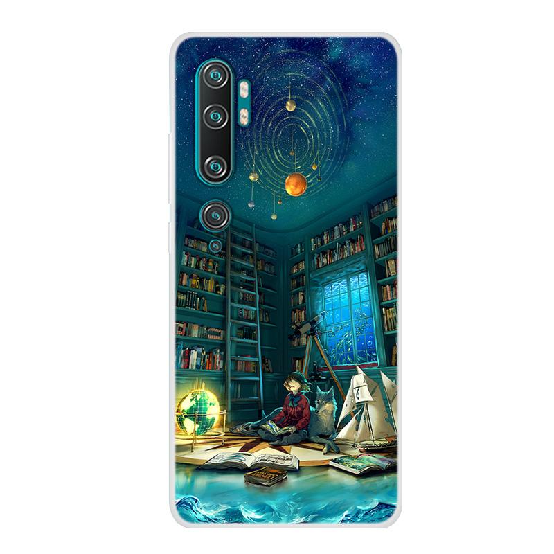 For Xiaomi Mi Note 10 Case Soft Silicone Back Cover Phone Case on For Xiaomi Redmi Note 10 Pro Coque For Xiomi Mi Note10 Pro