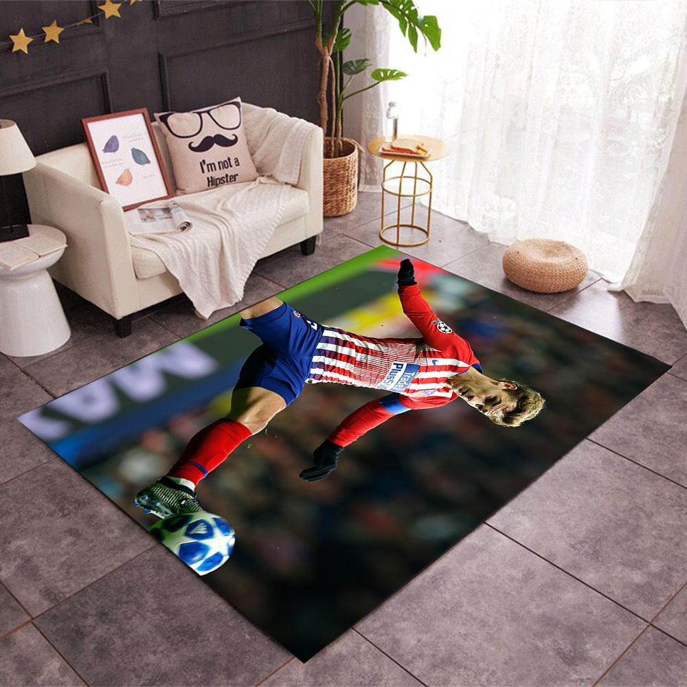Atletico Madrid's Player Action Carpet Perfect for Decorate room Outdoor Hallway Bedrooms Anti-slip Rug Decorate Offices Best for Christmas
