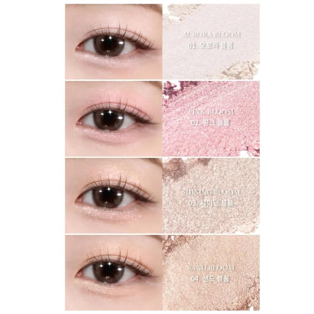 Full Bloom Glow Palette Swatched Eyeshadow 01 Blooming