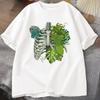Skeleton Plant Body Tshirt Women Unisex Funny Plant Lover T Shirt Plant Mom Tee Funny Graphic T Shirts Cotton Short Sleeve Clothes