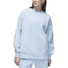 Jordan Solid Color Round Neck Casual Fleece Long Sleeve Sweatshirt Women Sweatshirt Blue Gray FB5117-436