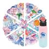 Creative Marine Animal Stickers Set Jellyfish Seashells Strong Labels Cup Laptop Decoration for Electronics