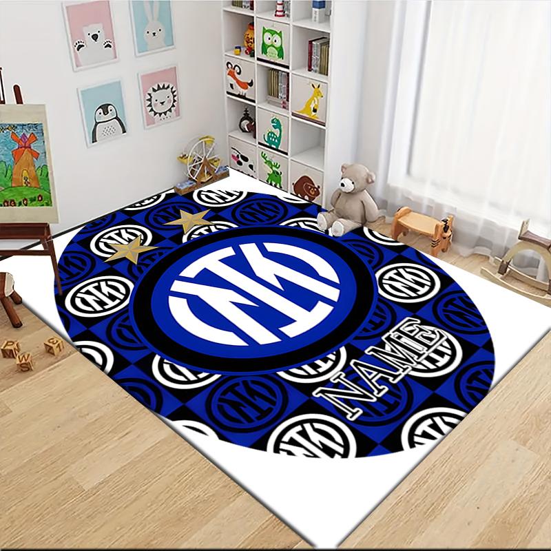 Custom Name Nautical Crest Emblem Carpet Rug Customizable Soft Washable Anti-Slip Home Living Room Sofa Mats Personalized Rug. 0909200