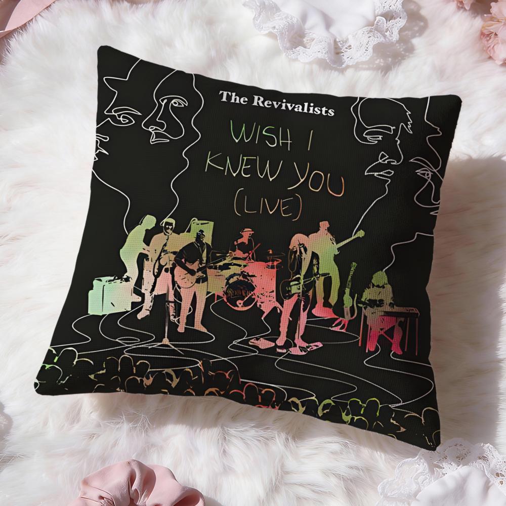 Fashion T-TThe Revivalists Cushion Cover Soft Washable Pillow Case Multi-Scene for Couch Bed Travel Office Use